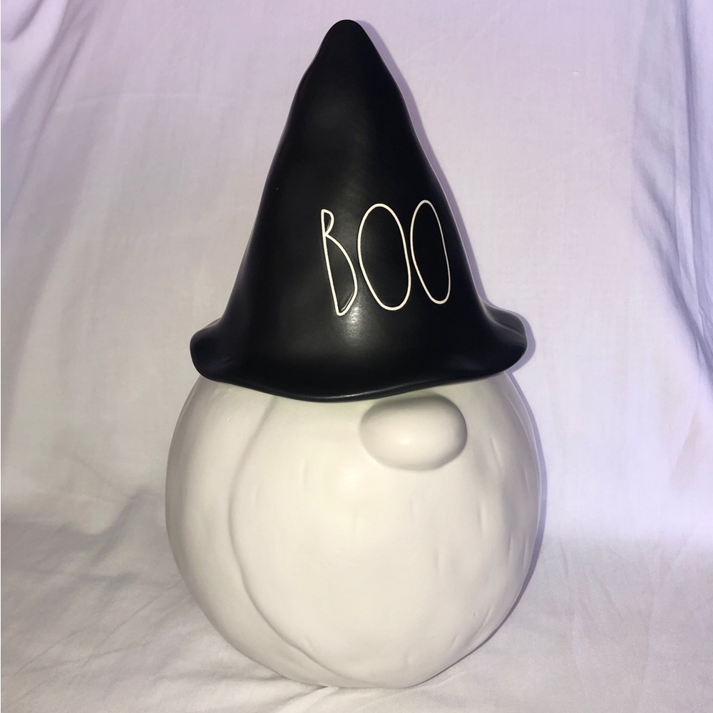 Rae Dunn Halloween Gnome BOO Black Witch’s Hat